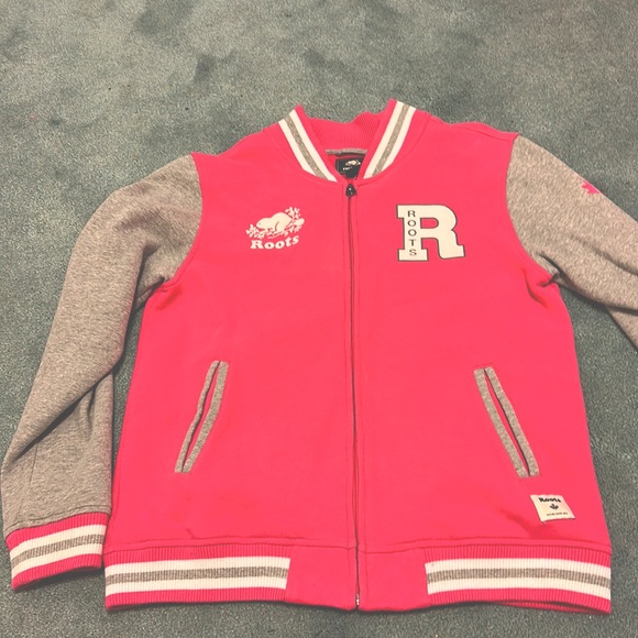 Roots Other - Vintage Roots zip up. No hood. Bright pink and grey. Worn once